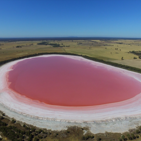 粉红湖+澳大利亚最大的永久性户外画廊 粉色艺术之旅